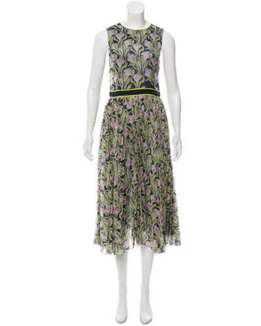 Lyst Jason Wu Sleeveless Printed Dress In Blue Jason Wu Blue Sleeveless Printed Dress Lyst
