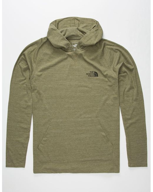 The north face Triblend Mens Hooded T-Shirt in Green for Men | Lyst