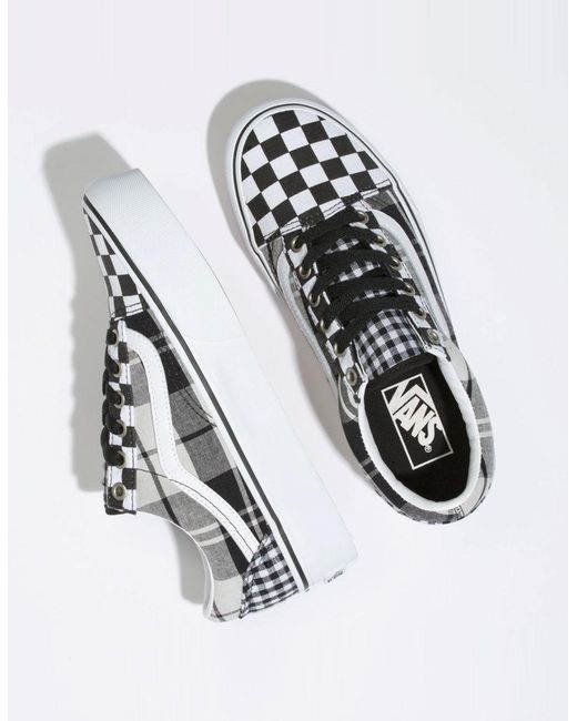 vans checkerboard platform old skool