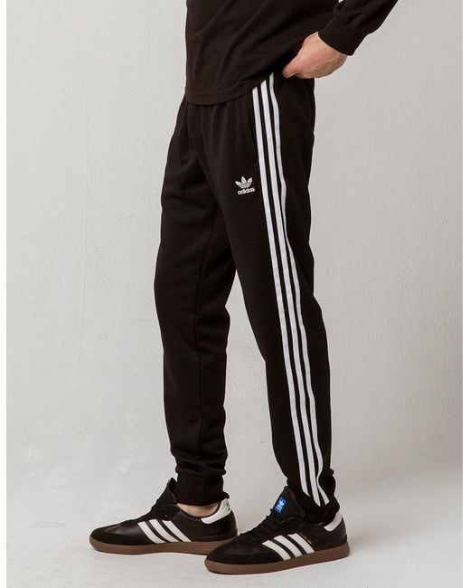 adidas black track pants mens