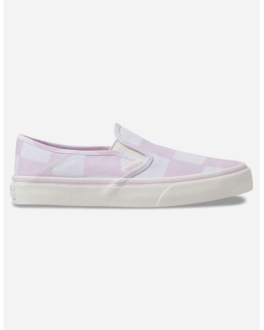 lilac check vans