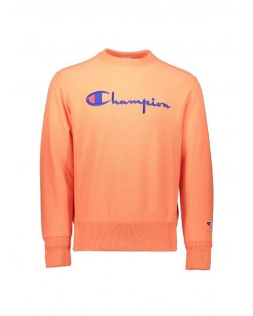 For Orange Sweatshirt Champion Crewneck In Men Lyst qMVpzSGU
