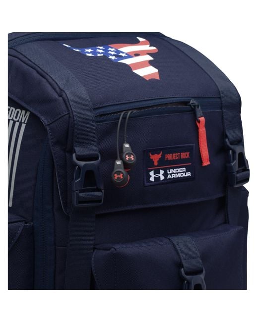 Under armour Ua X Project Rock Freedom Regiment Backpack in Blue for Men Lyst