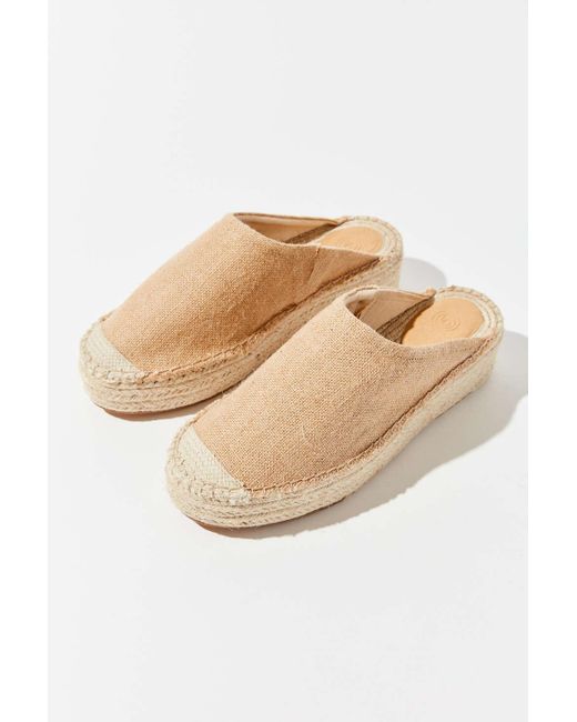 Urban Outfitters Uo Laura Espadrille Mule in Natural - Lyst