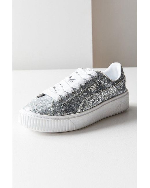 puma basket platform glitter puma basket platform glitter