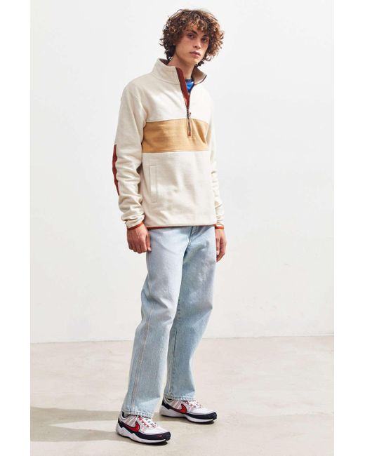 Download Urban Outfitters Uo Colorblock Quarter-zip Mock Neck ...