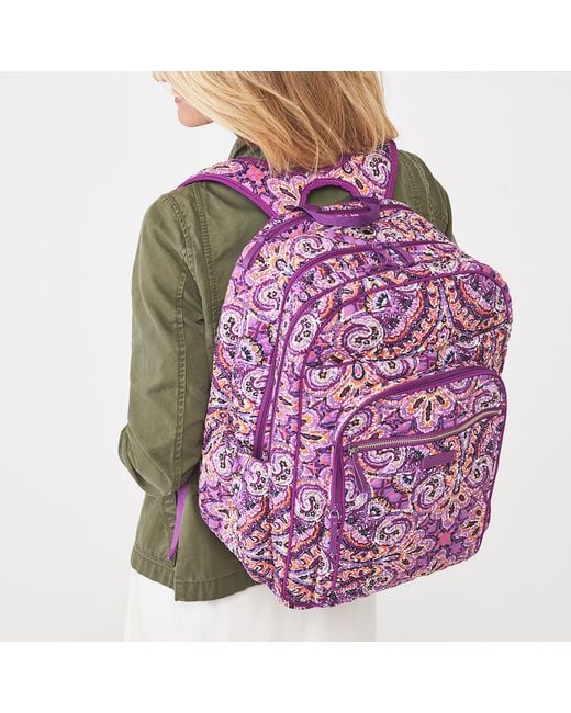 Lyst - Vera Bradley Iconic Xl Campus Backpack In Purple