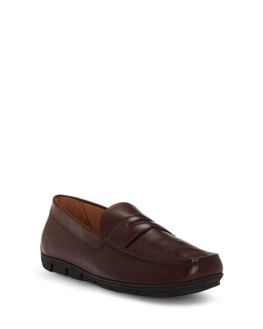 vince comrade leather penny loafer