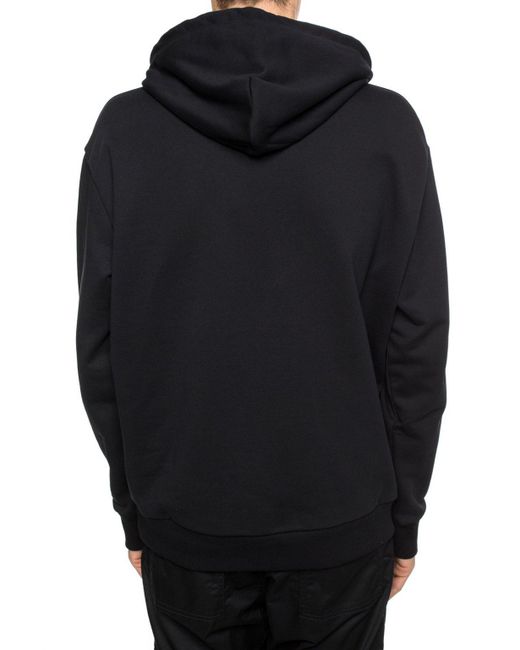 DIESEL Branded Hoodie in Black for Men - Lyst