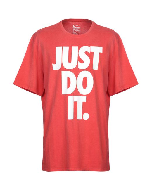red nike t shirt