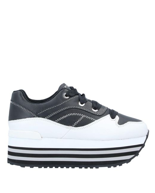Apepazza Leather Low-tops & Sneakers in Black - Lyst