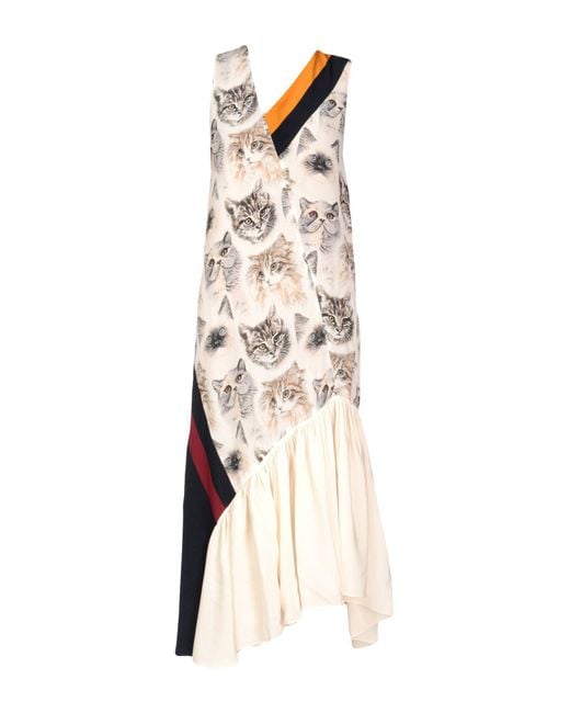 Lyst Stella Mccartney Ilona Cat Printed Dress In Pink Save Stella Mccartney Pink Ilona Cat Printed Dress Lyst