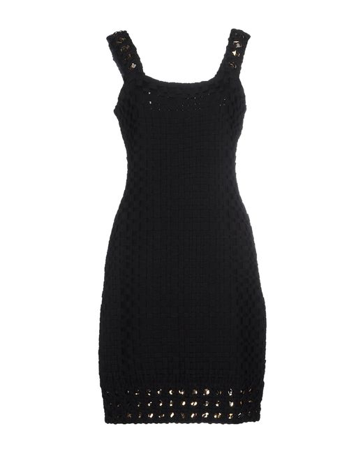 Hervé léger Embellished Lattice Bandage Dress in Black - Save 81% | Lyst