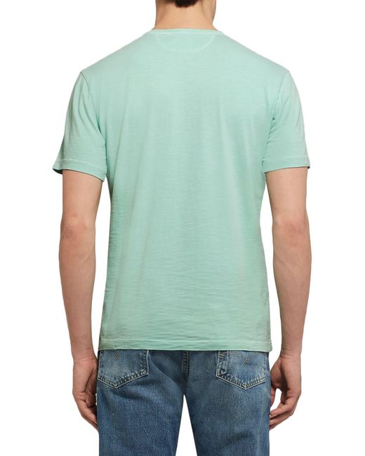 Faherty Brand Cotton T-shirt in Light Green (Green) for Men - Lyst