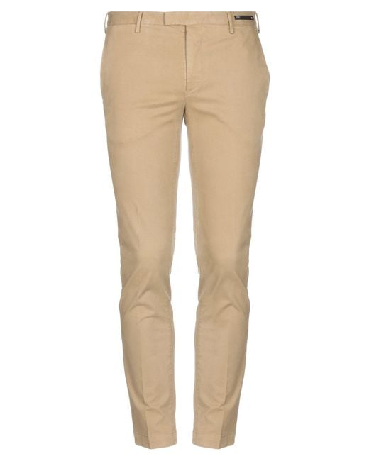 PT01 Cotton Casual Pants in Sand (Natural) for Men - Lyst