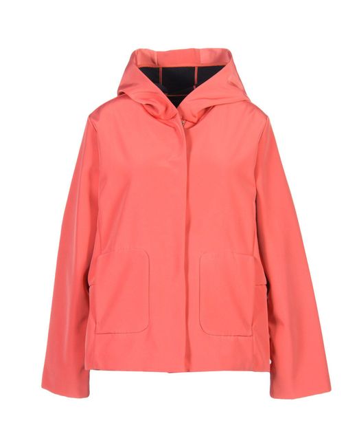 Emporio Armani Synthetic Jacket in Coral (Pink) - Lyst