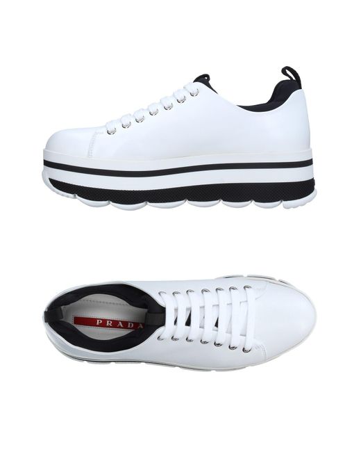 all white prada runners