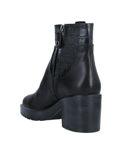 Geox Rubber Ankle Boots in Black - Lyst