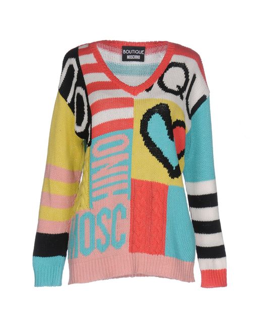 Boutique Moschino Cotton Sweater Lyst
