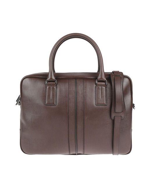 Tod's Leather Work Bags in Cocoa (Brown) - Lyst