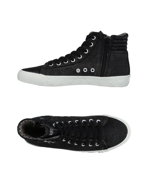 Lyst - Replay High-tops & Sneakers in Black
