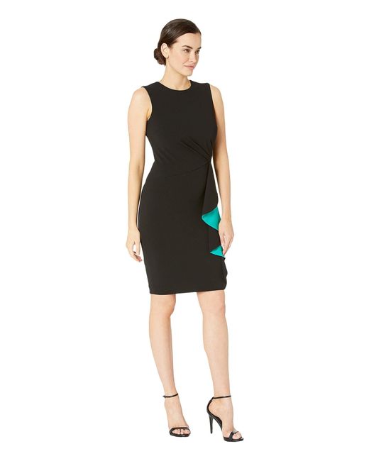 calvin klein ruched gown