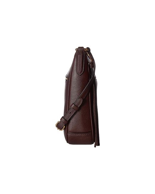 Lyst - Coach Polished Pebble Leather Chaise Crossbody (gold/black) Cross Body Handbags