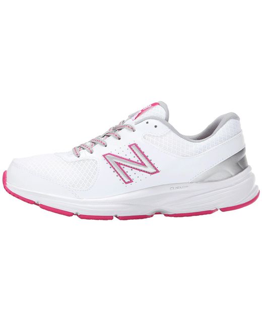 Lyst - New Balance Ww411v2 (white) Women's Walking Shoes in Pink