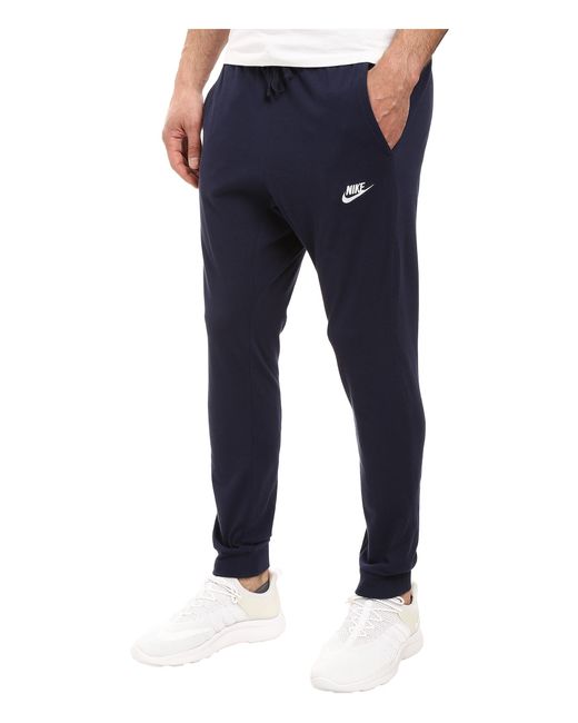 Nike Club Jersey Jogger Pant in Blue for Men | Lyst