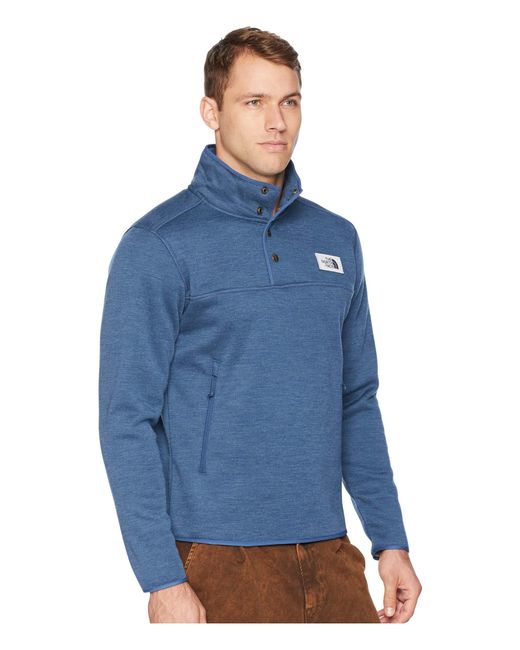 Lyst - The North Face Sherpa Patrol 1/4 Snap Pullover (shady Blue ...