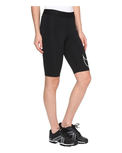 Nike Swoosh Bike Shorts in Black Lyst