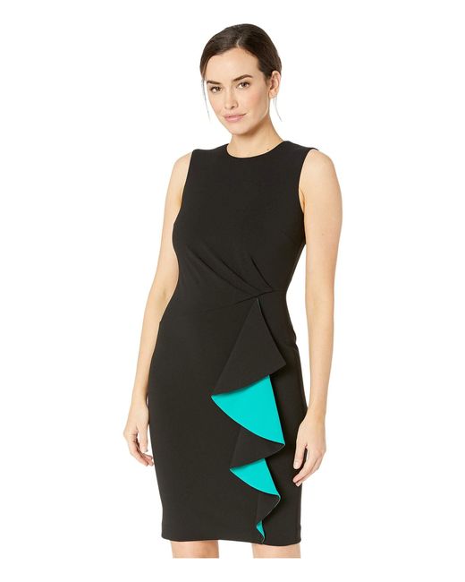 calvin klein ruched gown