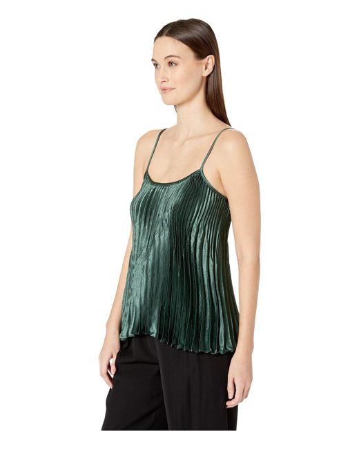 vince chevron pleated blouse