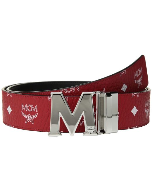 mcm belt men red