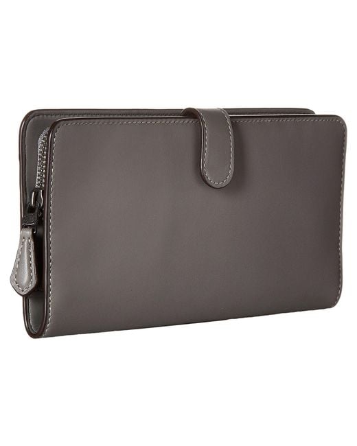 Lyst - Coach Skinny Wallet In Smooth Leather (dk/heather ...