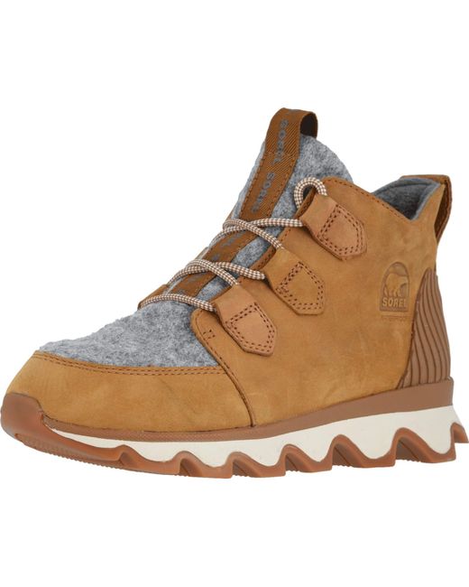 sorel kinetic sneaker caribou
