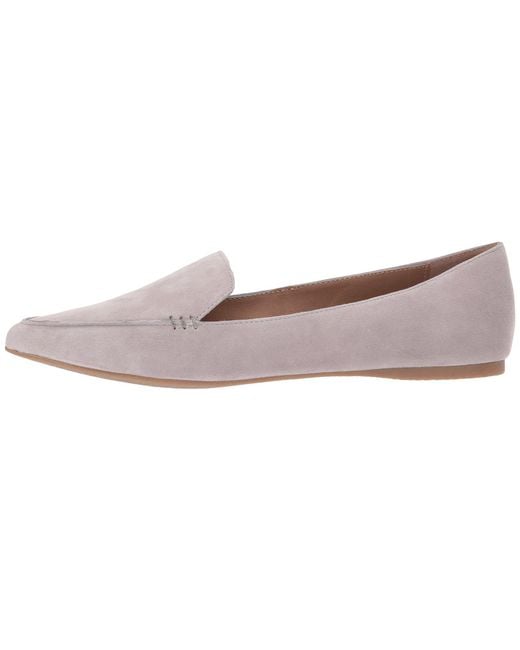 steve madden feather grey suede
