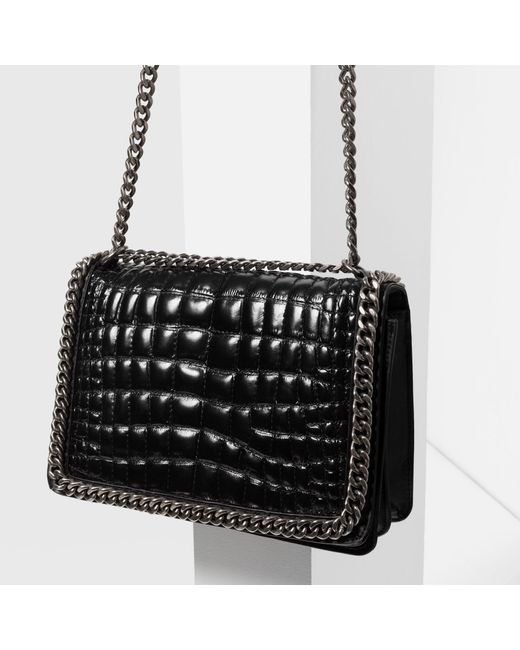 zara chain embossed bag