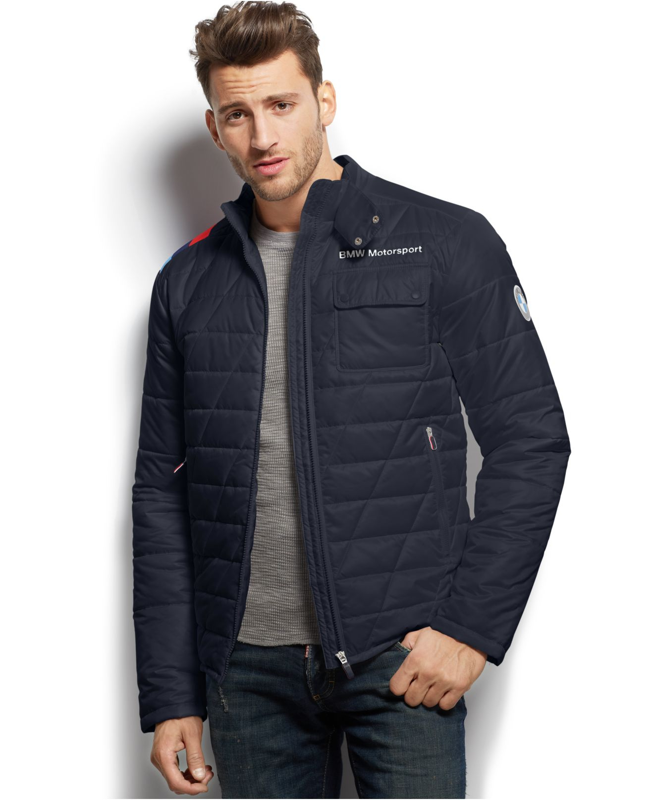 Lyst Puma Bmw Motorsport Padded Jacket  in Blue for Men