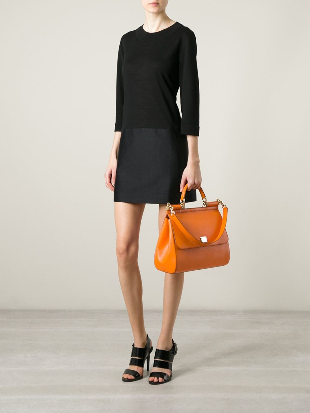 Lyst Dolce & gabbana Large 'Sicily' Tote in Orange