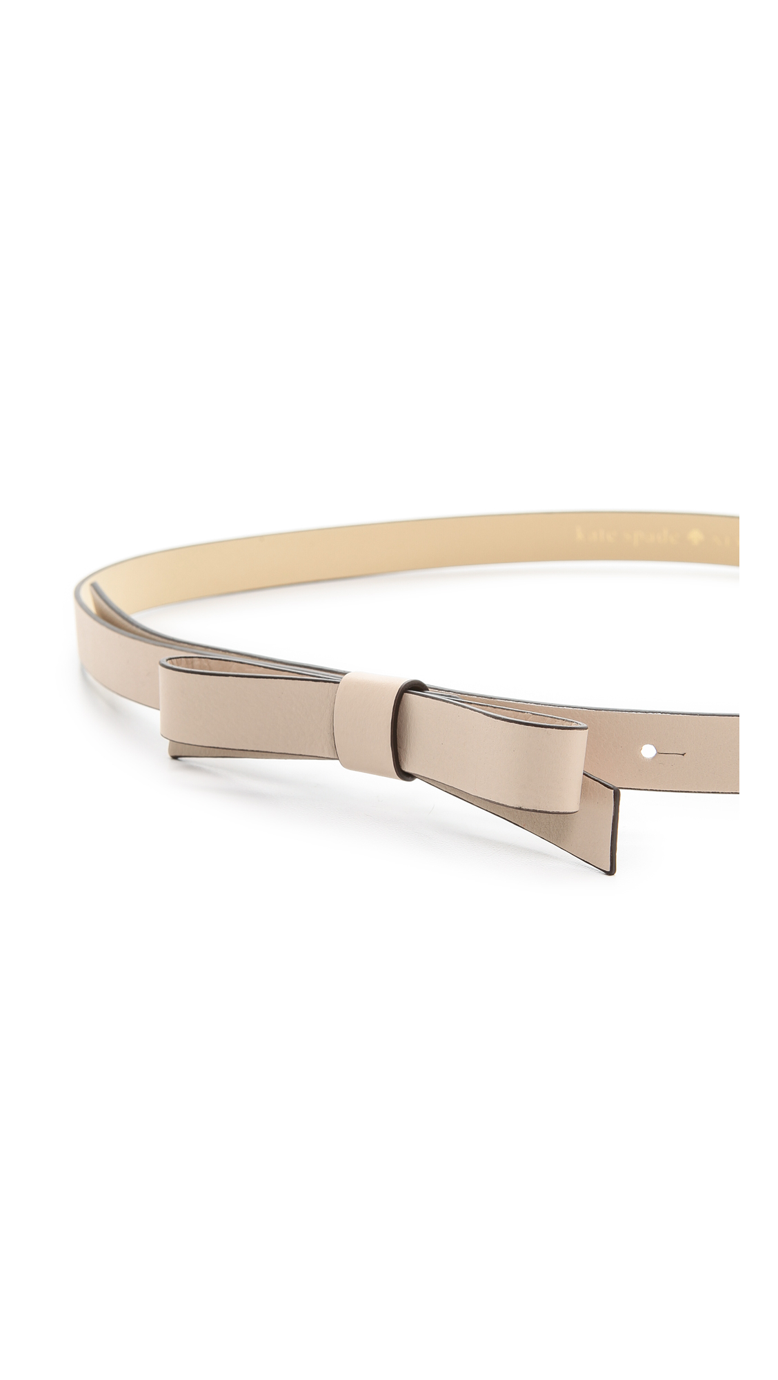 Kate spade new york Skinny Bow Belt - Dynasty Red in Natural | Lyst