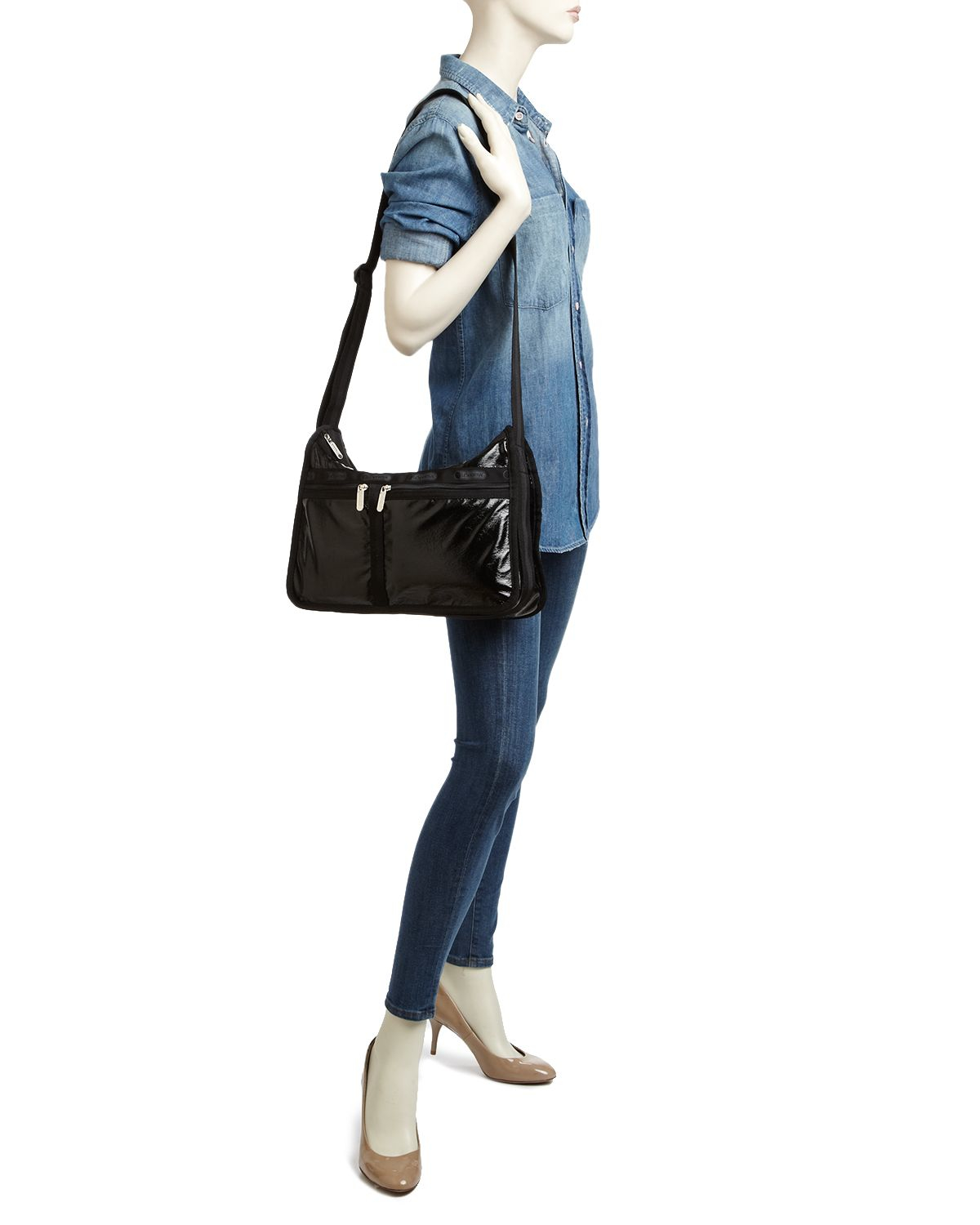 Lyst Lesportsac Deluxe Everyday Shoulder Bag In Black Gallery