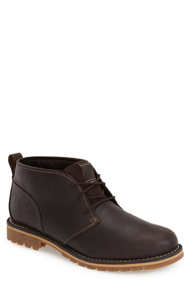 timberland dark brown chukka boots