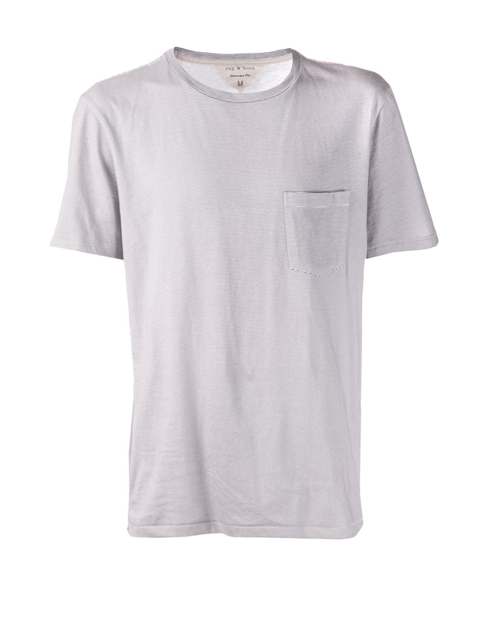 Rag & bone Printed Pocket Tee in Gray for Men | Lyst