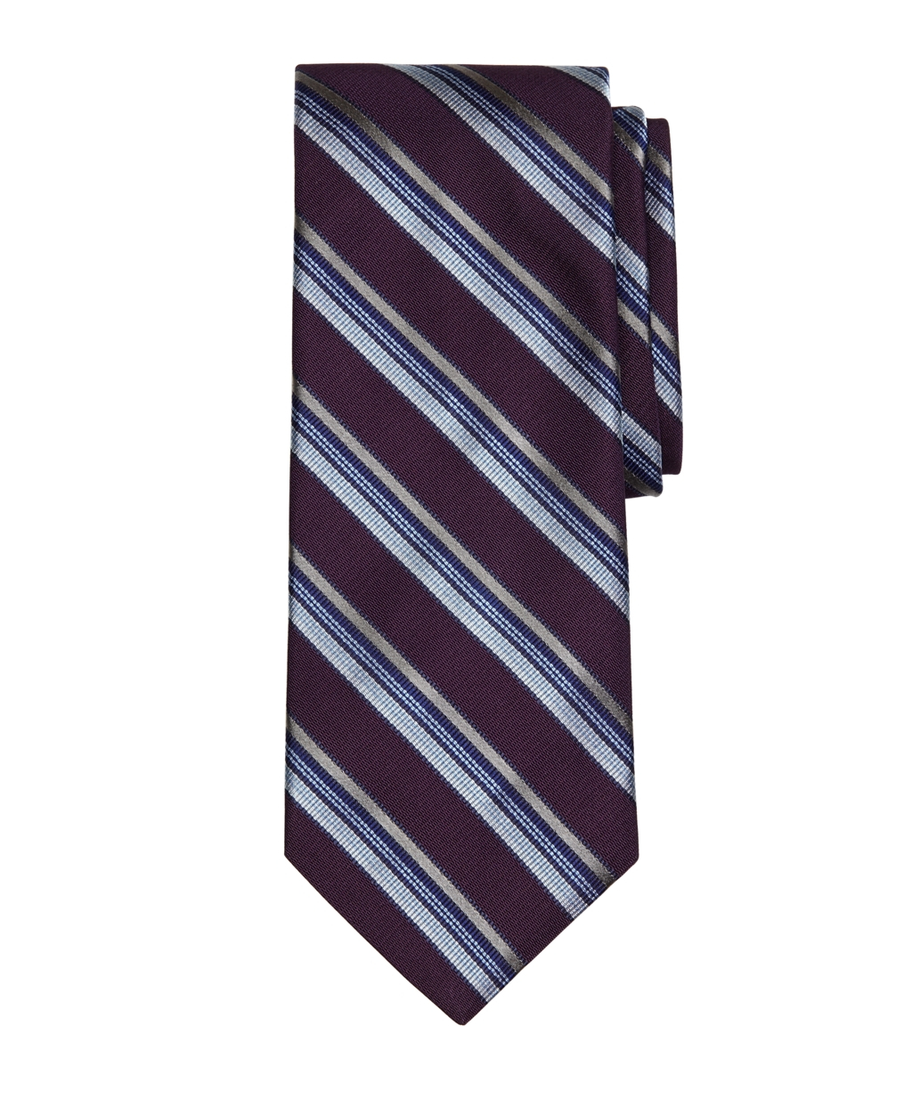 Brooks brothers Triple Stripe Tie in Purple for Men | Lyst