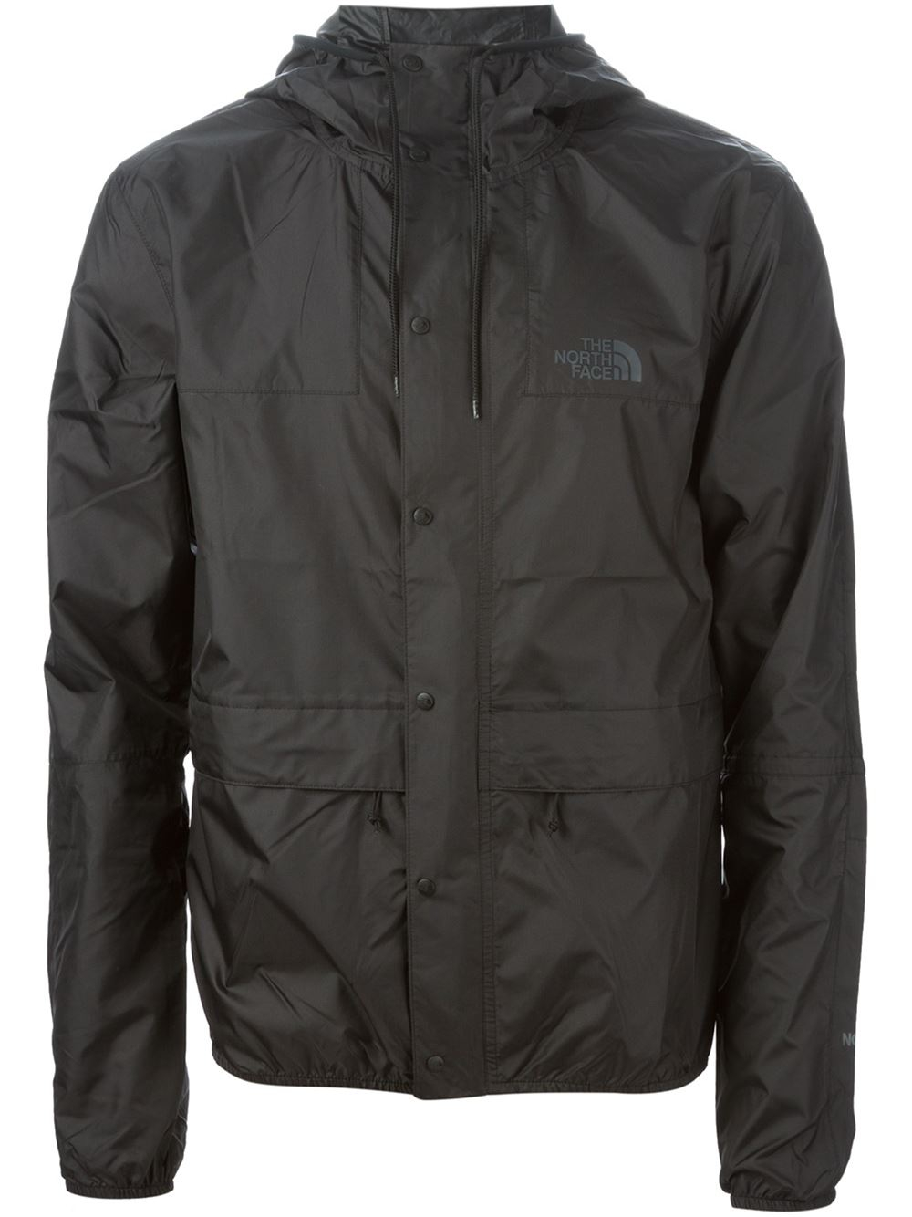 Download The north face Hooded Windbreaker Jacket in Black for Men ...