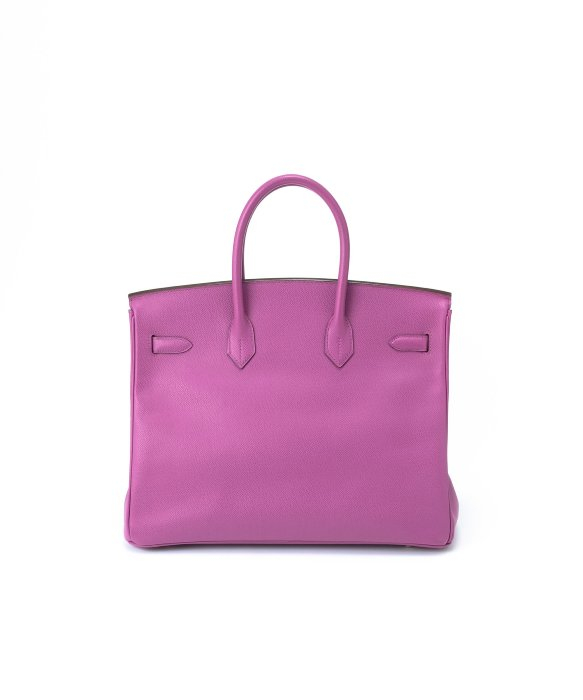 Hermès Preowned Cyclamen Epsom Leather Birkin 35 Bag in Purple | Lyst