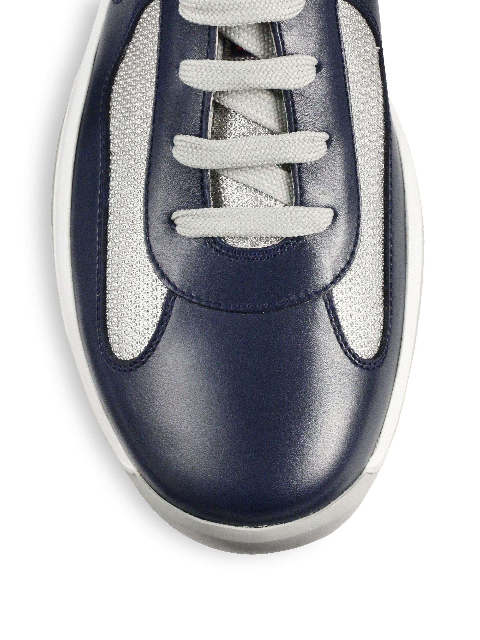 blue prada trainers