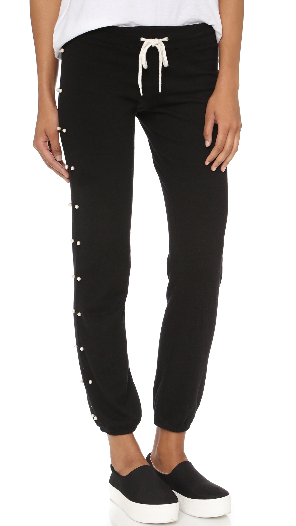 monrow lace up sweatpants