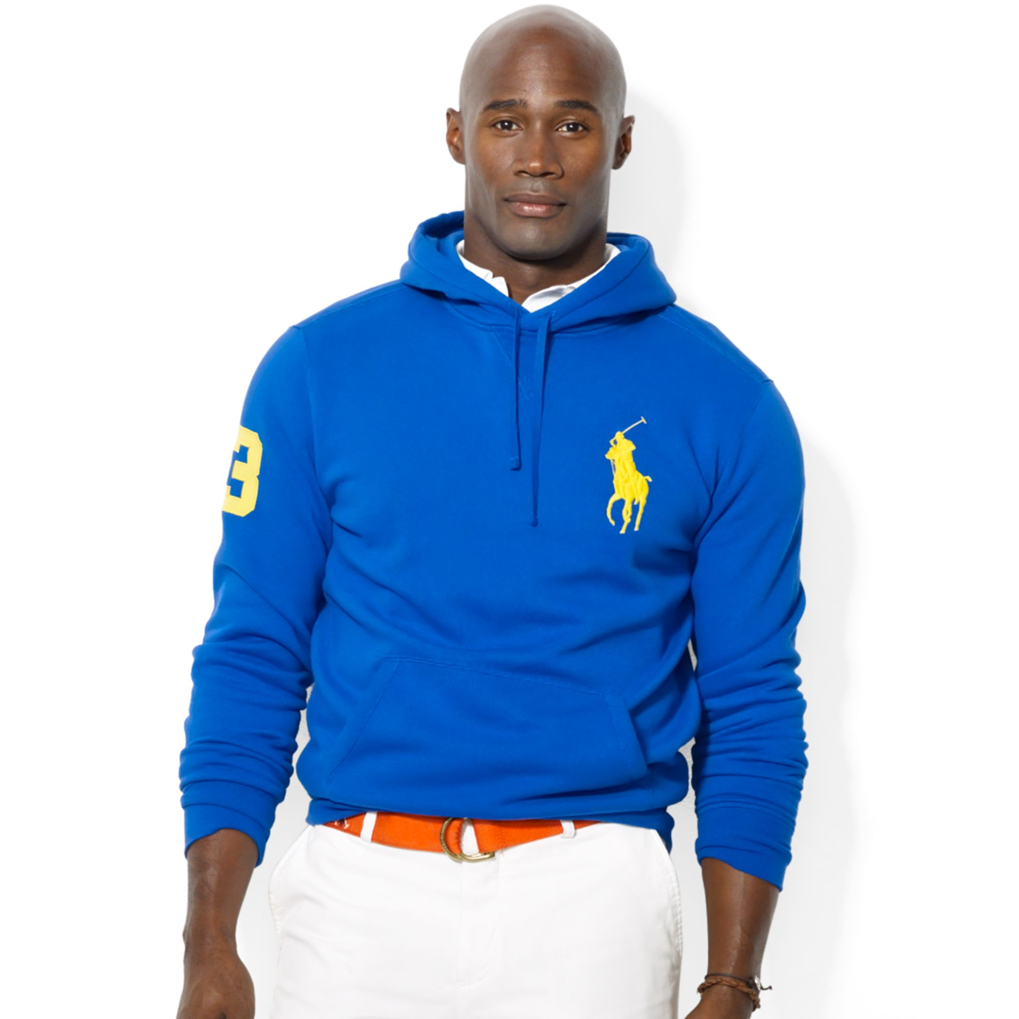 Ralph Lauren Polo Big and Tall Big Pony Beach Fleece Pullover Hoodie in ...